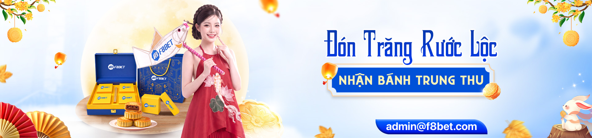 f8bet banner sự kiện rước lộc đón trắng
